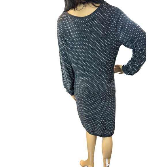 (5 for $25) h&m Scoop neck Drop Waist Sweater Dress in Gray Size Large - Picture 4 of 6